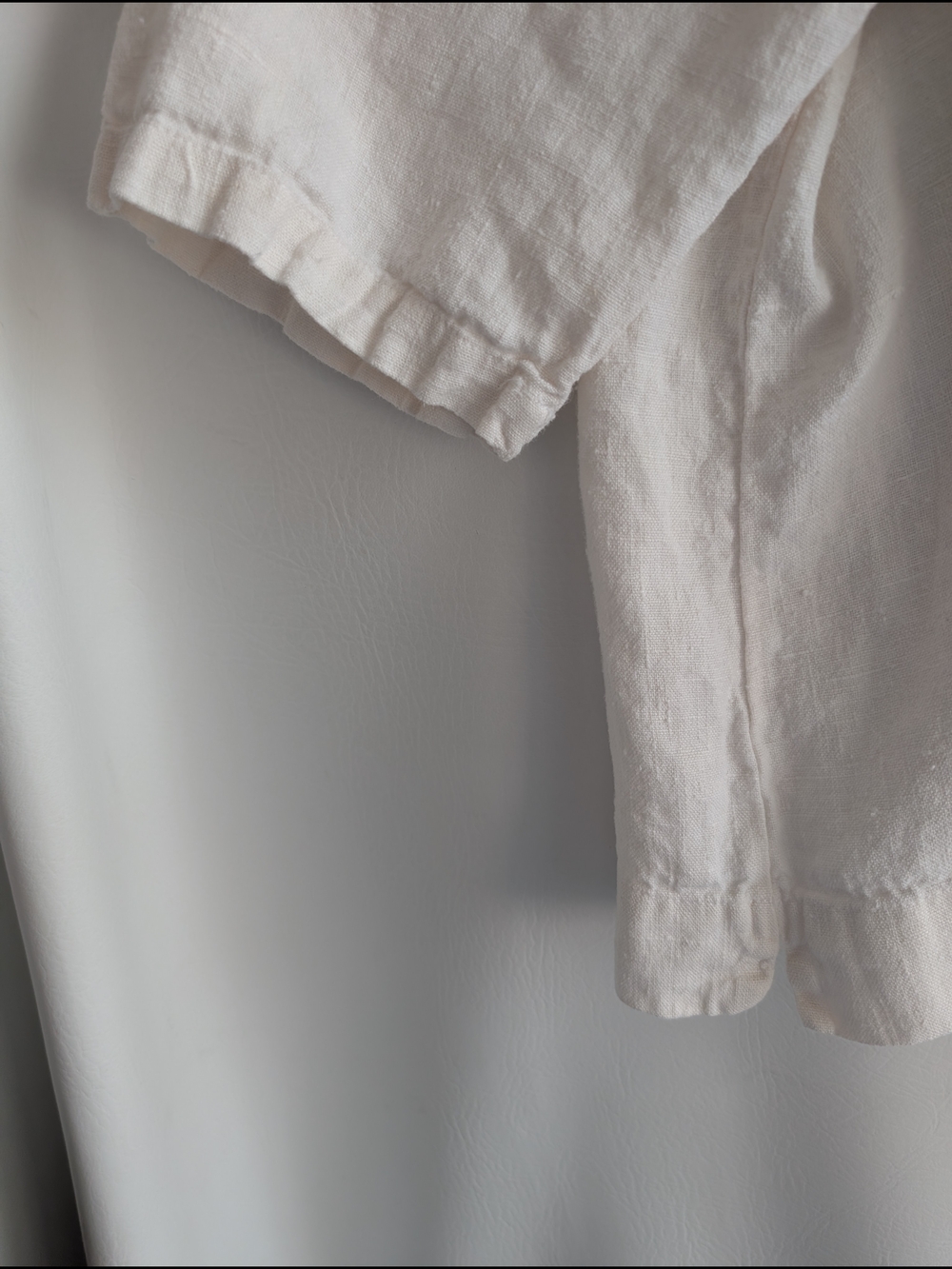 bryn Walker Cream Relaxed Linen Tunic Top - S - Picture 7 of 16